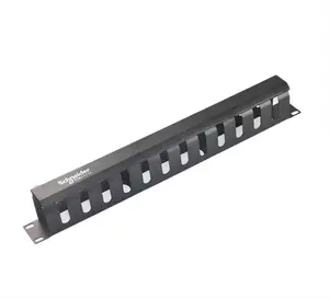 19 Inches Cable Management Cable Manager 1u 24 Ports Rack Mounted Metal Network Cable Management