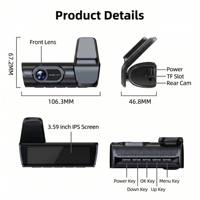 Grosir Pabrik Dash Cam 4K 5.8G WiFi 2 Lensa Depan 4K Belakang 2.5K DVR Mobil Penglihatan Malam G-Sensor AI Dash Cam Mobil dengan ADAS BSD