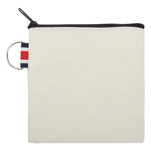 Cosmetic Storage <b>Bag</b> Cotton Rectangle Portable Toiletry <b>Bag</b> With Zipper For Keys And <b>Small</b> Items - Product Image 2