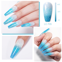 LILYCUTE 7ml Vernis à Ongles Gel Thermique Couleur Néon Changeant de Couleur selon l'Humeur et la Température Gel UV Résine Ombré pour Peinture d'Ongles