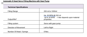 Automatic Electric 8 Head Servo Filling Machine Gear Pump Eco-Friendly Accurate Liquid <b>Dispensing</b> 0.1% Accuracy Efficient - Product Image 4