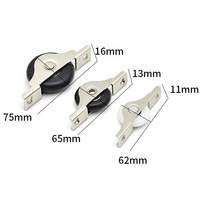 Poulie de fenêtre personnalisée de petite taille Portes et fenêtres Accessoires Meuble Cabinet Rouleau Rouleau en nylon en alliage d'aluminium
