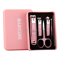 Kit d'ongles de manucure et de pédicure en acier au carbone de luxe professionnel pour adultes et nourrissons emballage en boîte