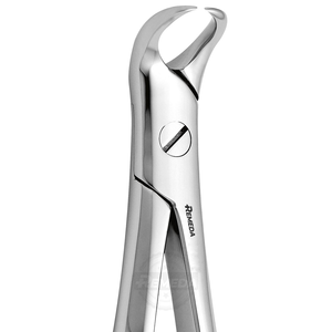 Forceps d'extraction dentaire REMEDA 87 en corne de vache, manuel, ergonomique, en acier inoxydable, certifié CE classe I pour une préhension faciale profonde - Product Image 1