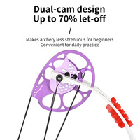 Arc à poulies STARCN 23-47 Lbs, 70% Let-Off, poignée légère en aluminium A380, double caméra, pour adolescents et archers débutants