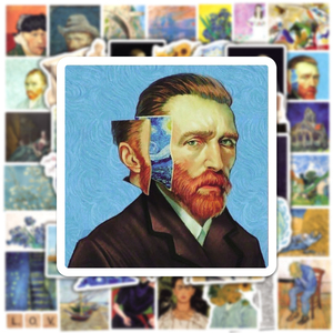 Vintage Stickers 50pcs Vintage Artist Graffiti Stickers For DIY Laptop Box Phone Water Bottles Piano Waterproof Stickers Gift School Supplies