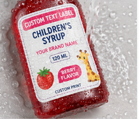 Maßgefertigte Peptid-Etiketten auf Rolle Wasserfeste Langlebige Kühlfestigkeitssichere Verpackungsetiketten für 3ml Flaschen Individuelle Aufkleber mit Logo