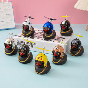 Klaxon de vélo en forme de petit canard jaune mignon, canard en caoutchouc pour enfants, décorations de voiture et de vélo - Product Image 4