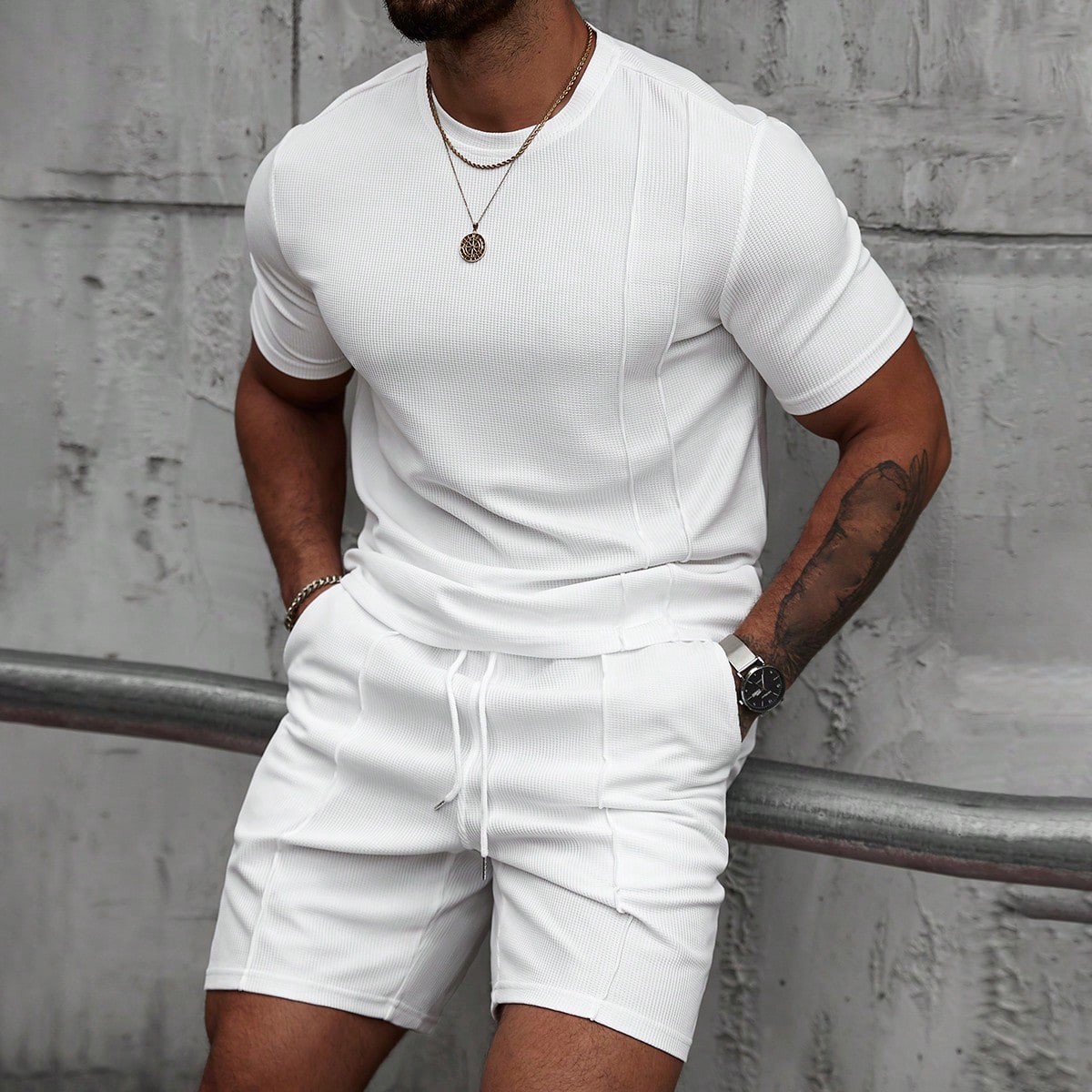sachin and babi light blue dress Men's Casual Shorts