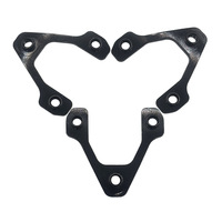 Soporte de Fijación de Base de Espiga Personalizado No Estándar, Chapado en Zinc Negro SPCC, Piezas de Estampado para Trípode