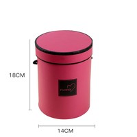 Nouvelle boîte d'emballage d'arrangement de fleur de seau de câlin petite boîte de fleur ronde de Style européen avec poignée