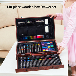 140 adet suluboya sanat kutusu yağ pastel boya kalemi renkli kalemler İşaretleyiciler kalem renk kalem çocuk çizim seti - Product Image 2