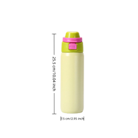 Gobelet isotherme à double paroi OEM 550 ml avec couvercle et paille, en acier 18/8 sans BPA, idéal pour le bureau
