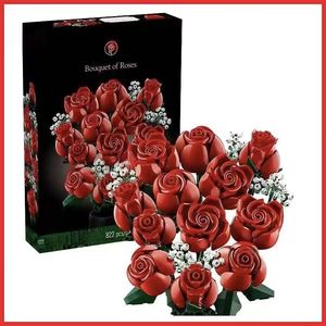 Bouquet de roses romantiques personnalisé - Fleurs rouges et roses modulables OEM/ODM, cadeau personnalisé et décoration éternelle - Product Image 2