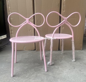 Sedie con Fiocco in Nastro Metallico Rosa per Feste di Compleanno, Baby Shower e Ballerine - Product Image 5