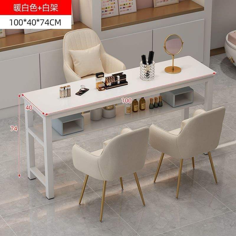 [Table simple] Cadre blanc chaud de 100 cm