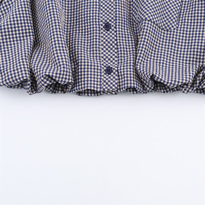 GX12029 Blouse <span class=keywords><strong>Femme</strong></span> Décontractée à Manches Longues Col Rabattu à <span class=keywords><strong>Carreaux</strong></span> Style Urbain Printemps Automne – Vêtement Tendance pour Vendeurs - Product Image 6