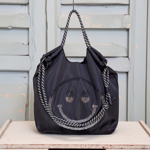 Sac fourre-tout en toile MX réutilisable, motif ours mignon et coquin, imprimé personnalisé, sac à main décontracté minimaliste pour le quotidien, fermeture à bouton, pour le déjeuner et le shopping - Product Image 3