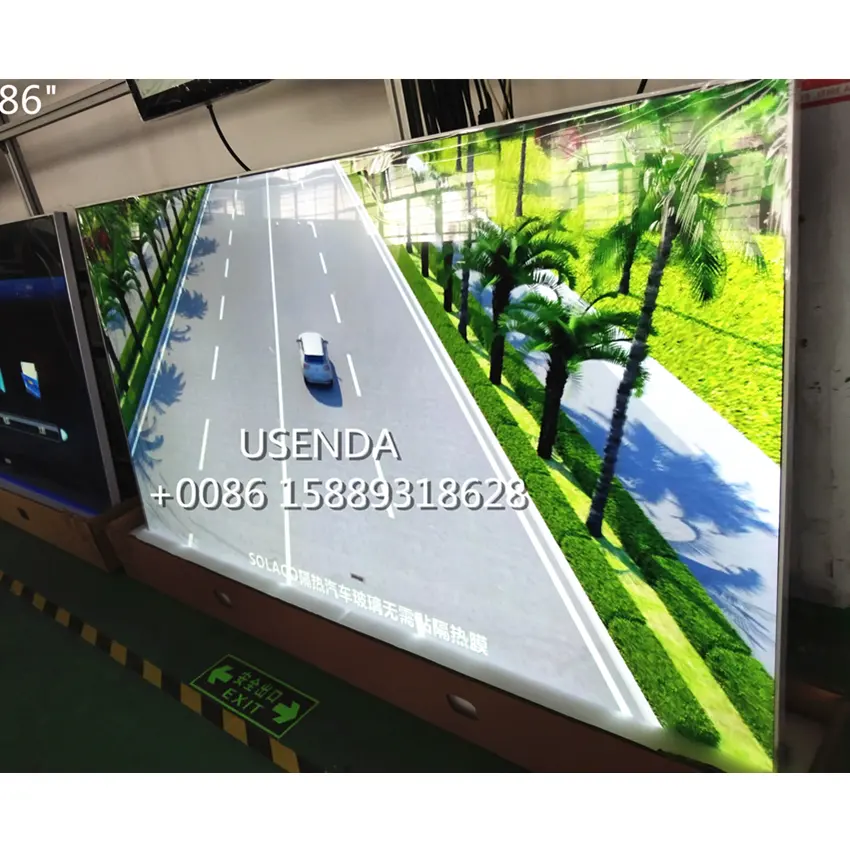 75 86 Inch Ultra Dunne Bezel 4K Panel Reclame Scherm Lcd Monitor Commerciële 86 Inch LCD-Scherm