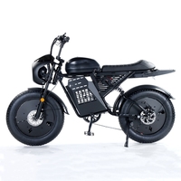 Bicyclette électrique tout temps pour la chasse 48v 1500w Meilleur moteur 20 Max Type Super73 Bicyclette électrique Fat Tire Cruiser Fat Tire Electric Bik