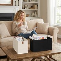 Organisateur de vêtements pliable multifonctionnel en tissu avec une capacité de 10 à 20 L pour le rangement dans la garde-robe et la salle de bain
