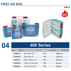 Trousse de premiers secours en plastique série 400, dispositifs de premiers secours certifiés CE, garantie 5 ans, orange, <span class=keywords><strong>pour</strong></span> le camping, la natation, la randonnée, la maison, l'extérieur - Product Image 3