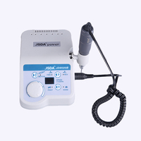 JASD JD8500B Micromoteur en plastique professionnel portable pour polissage et perçage des ongles, prise US