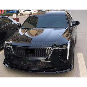 Para Cadillac CT4 2020-2024, Kit de carrocería con alerón difusor y divisor de labio para parachoques delantero, cubierta de parachoques negro brillante, pieza de modificación - Product Image 5