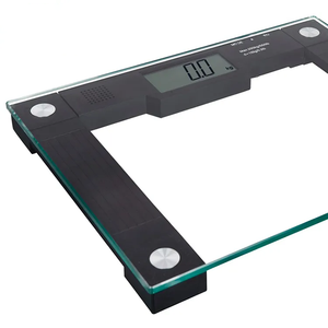 Pantalla LCD personal Báscula de peso digital electrónica Hablando fuerte 180kg/396lb Capacidad Báscula de baño con soporte OEM ODM - Product Image 2