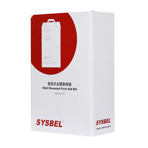 Botiquín de Primeros Auxilios Portátil de Acero para Laboratorio, Hogar u Oficina, Botiquín de Emergencia para Montar en la Pared - Product Image 6