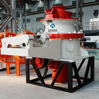 Trituradora de Cono Hidráulica de Cilindro Único, Componentes Centrales del Rodamiento, Capacidad de 45-163 t/h, Fácil de Operar para Trituración Secundaria en Canteras