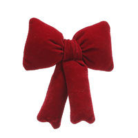 Weihnachtliche Dekorative Matte Samt-Metallic-Folienstoff-Schleifen Mini-Weihnachtsbaum-Schleifen Hängende Kleine Weihnachtsschleifen