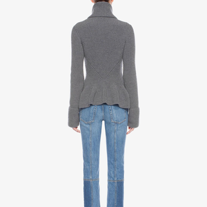 Vendita calda da <span class=keywords><strong>donna</strong></span> in 100% stile stile High Street traspirante in tinta unita Cardigan con Cardigan a cerniera - Product Image 5