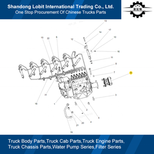 Sinotruk HOWO 371 Kippertruck WD615 Dieselmotor Goede Kwaliteit Reserveonderdelen Injectiepomp Koppeling Assemblage VG1560080300 - Product Image 4