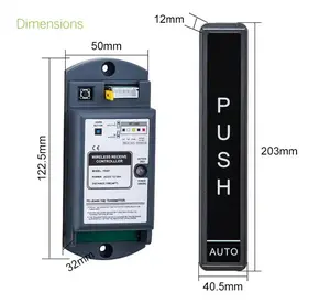 Auto Door Wireless Push Exit Button