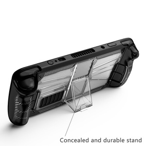 Protective <strong>Case</strong> for <strong>Steam</strong> <strong>Deck</strong> Game Console PC+TPU Soft &amp; Hard Anti-fall Silicone <strong>Case</strong> with Bracket Shell for <strong>Steam</strong> <strong>Deck</strong> - Product Image 3