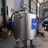 Petite machine de pasteurisation Htst Machine de pasteurisation de jus et de lait Machine de pasteurisation de lait de 500 litres
