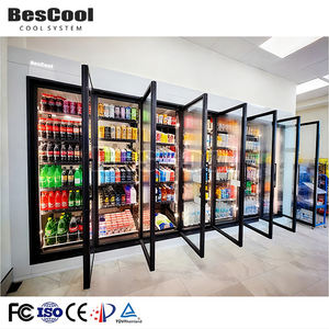 Bescool Commercial Display Walk in Beer Cooler Congelador Comida Walk-In Cooler Display Puerta de vidrio Congelador <span class=keywords><strong>el</strong></span>éctrico para supermercado - Product Image 1
