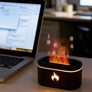 New Arrival 7-Color LED Flame Effect <b>Mini</b> <b>Humidifier</b> Perfect Gift Diffuser for Home, Office & Travel Lovers - Product Image 6
