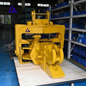 Marteau vibrant inclinable pour excavatrice : Angle réglable pour le battage de pieux, idéal pour l'installation de palplanches inclinées dans les projets de fondations - Product Image 3