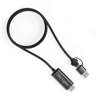 Perangkat Pengambilan Video USB 3.0 HDTV 1080P yang Mendukung Win/Mac dengan Adaptor Audio USB-C untuk Siaran Langsung & Permainan