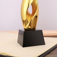 Trophée en résine personnalisé avec Base en cristal, prix Souvenir de la réunion annuelle de la société