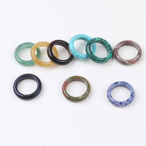 큰 라운드 모양의 다채로운 보석 손가락 반지 여성과 남성 - Product Image 4