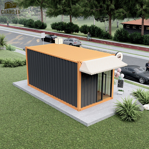 DYCE1 Modern 40ft taşınabilir açık giyim mağazası için kargo konteyneri düz paketi prefabrik <span class=keywords><strong>Kiosk</strong></span> mobil dükkan ev standında çelik