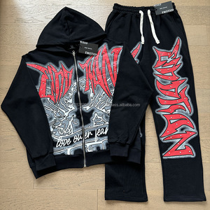 Sweat-shirts à capuche streetwear imprimés graphiques Hip Hop surdimensionnés en coton 100 % de qualité supérieure, collection Émotions Mixtes, pour hommes – Vente Flash - Product Image 6