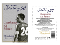 John Terry Chardonnay Salento IGP Vin blanc italien Bouteilles de 0.750 L Le vin du champion Sélection GVERDI Made Italy White Win