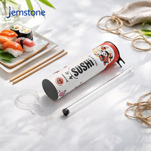 Emballage en tube en carton écologique personnalisé pour sushi, tube à pousser de qualité alimentaire, emballage en papier pour rouleaux de sushi - Product Image 4