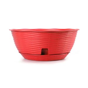 Bol en paille DIAM. 40 ROUGE CORAIL - Product Image 1