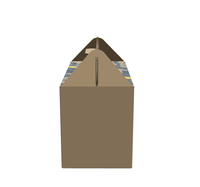 Boîte-cadeau de logo de motif personnalisé de haute qualité avec poignée de couvercle Design créatif pour l'impression de stratification mate de doublure d'éponge de vacances