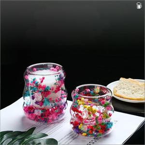 Vaso <span class=keywords><strong>de</strong></span> Vidrio <span class=keywords><strong>de</strong></span> Doble Capa Resistente al Calor, Vaso <span class=keywords><strong>de</strong></span> Café <span class=keywords><strong>de</strong></span> Doble Pared con Flores Secas, Precio Económico al por Mayor, Suministro Directo <span class=keywords><strong>de</strong></span> Fábrica - Product Image 5
